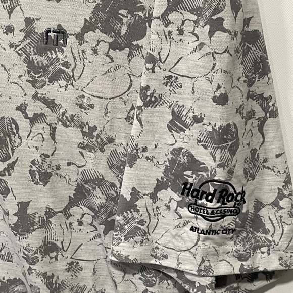 Travis Mathew Mens‎ XXL Floral Print Golf Polo Shirt Hard Rock Hotel Casino AC - Picture 4 of 7